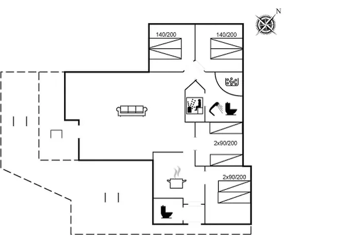 Anisette - 1km From The Sea By Interhome Сasa de vacaciones Vejers Strand